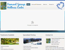 Tablet Screenshot of diamondspringswellness.com